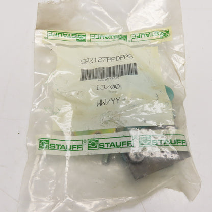 Stauff SP2127PPDPAS Standard Series Pipe Clamp Kit Green Polypropylene