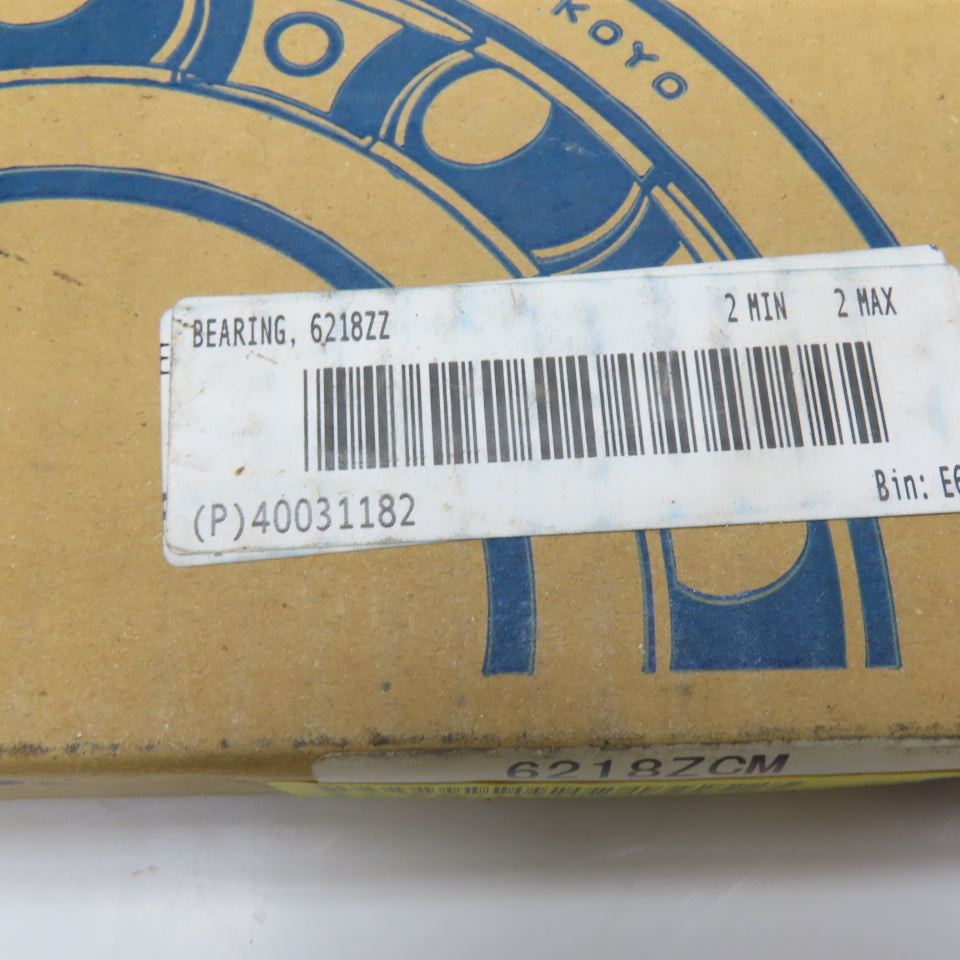 Koyo 6218Z Deep Groove Ball Bearing Double Shielded 90x160x30mm