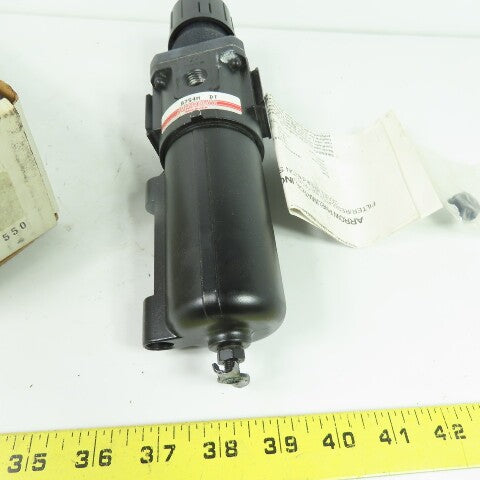 Arrow B754M DT Pneumatic Filter Regulator Auto Drain Metal Bowl 1/2" NPT NEW