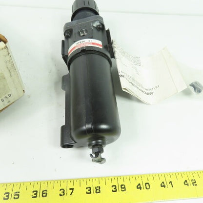 Arrow B754M DT Pneumatic Filter Regulator Auto Drain Metal Bowl 1/2" NPT NEW