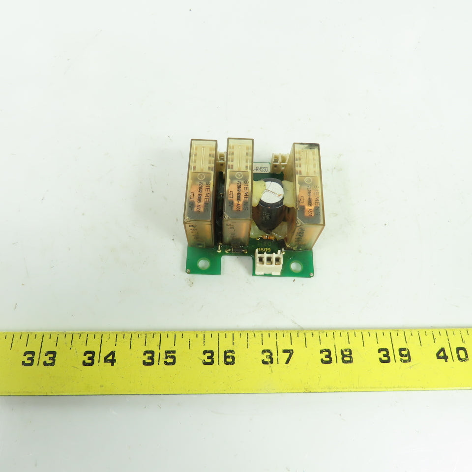 Siemens 32925 MGA-RMSSD Relay Control Board with (3) 12VDC Relays
