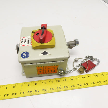 Allen-Bradley 194E-GA32E 32A Enclosed Motor Disconnect Switch 600V IP66