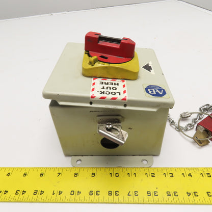 Allen-Bradley 194E-GA32E 32A Enclosed Motor Disconnect Switch 600V IP66