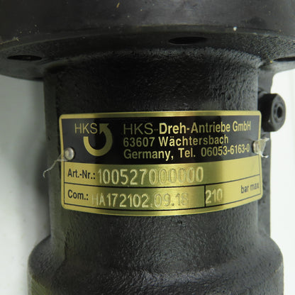 HKS 1005270000000 HA172102.09.18 Hydraulic Rotary Actuator 210 Bar Max