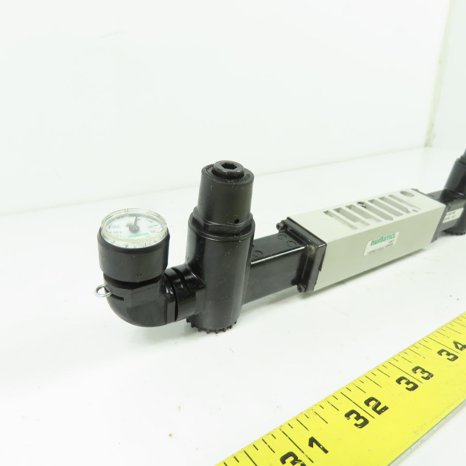 Numatics 122RD1Z2JL16W00 Pneumatic Solenoid Valve Regulator Assembly 10-130 PSI