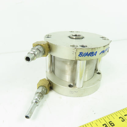 Bimba FO-702 Flat-1 Series Pneumatic Air Cylinder 3" Bore 2" Stroke