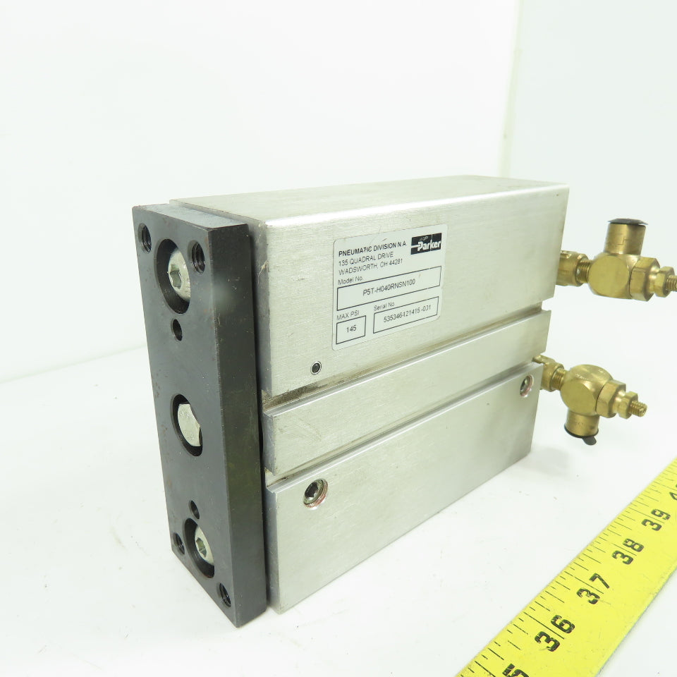 Parker P5T-H040RNSN100 Guided Pneumatic Cylinder 10mm Stroke 40mm Bore