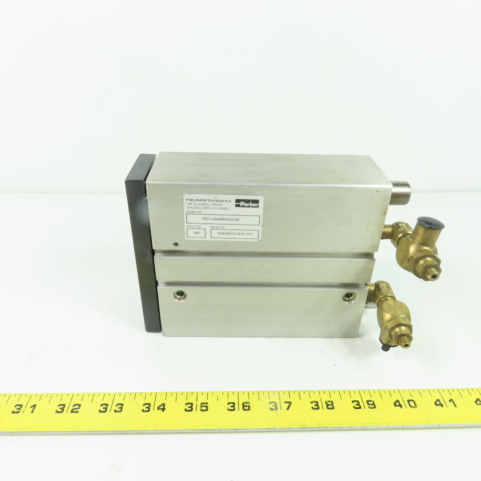 Parker P5T-H040RNSN100 Guided Pneumatic Cylinder 10mm Stroke 40mm Bore