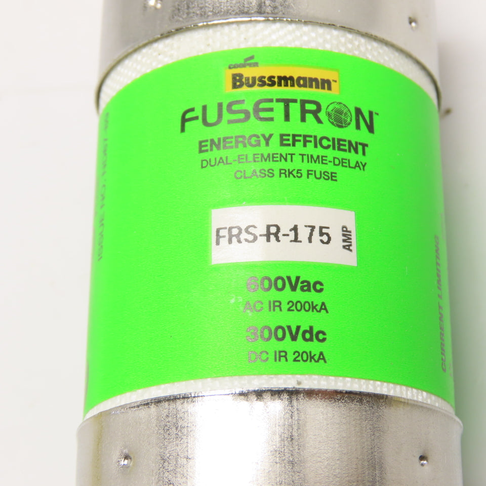 Bussmann FRS-R-175 Fusetron 175A Dual Element Time Delay Class RK5 Fuse 600V