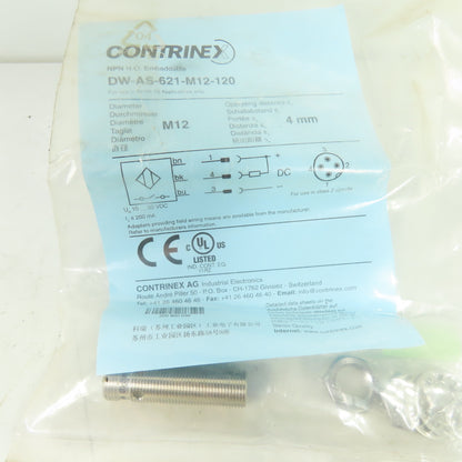 Contrinex DW-AS-621-M12-120 Inductive Proximity Sensor M12 4mm Range NPN N.O.