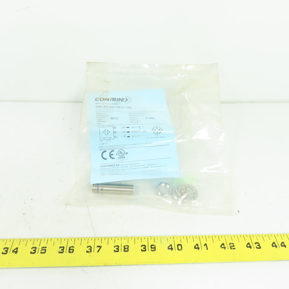 Contrinex DW-AS-621-M12-120 Inductive Proximity Sensor M12 4mm Range NPN N.O.