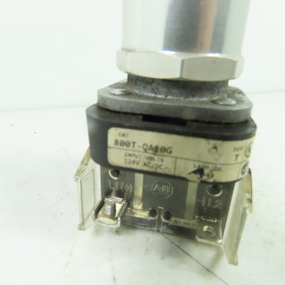 Allen-Bradley 800T-QA10G Ser T 120V AC/DC Pilot Light W/ Green Indicator