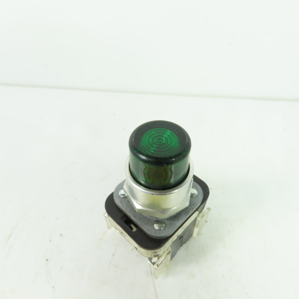 Allen-Bradley 800T-QA10G Ser T 120V AC/DC Pilot Light W/ Green Indicator