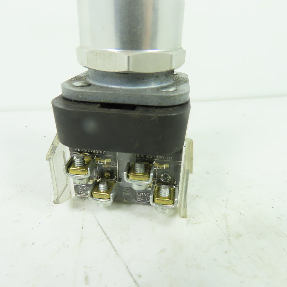 Allen-Bradley 800T-QA10G Ser T 120V AC/DC Pilot Light W/ Green Indicator