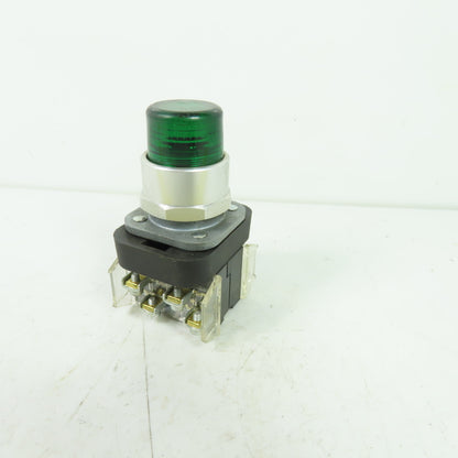 Allen-Bradley 800T-QA10G Ser T 120V AC/DC Pilot Light W/ Green Indicator