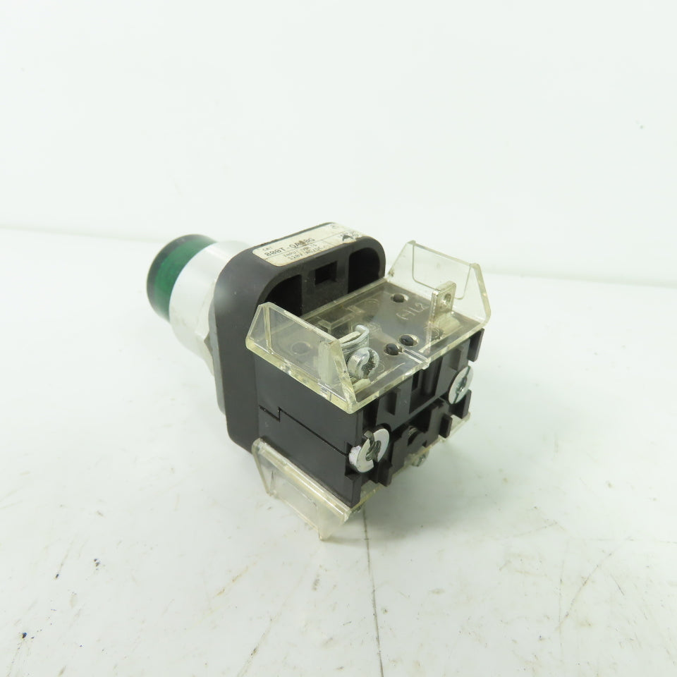 Allen-Bradley 800T-QA10G Ser T 120V AC/DC Pilot Light W/ Green Indicator