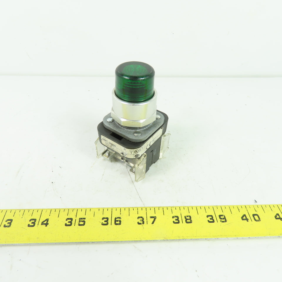 Allen-Bradley 800T-QA10G Ser T 120V AC/DC Pilot Light W/ Green Indicator