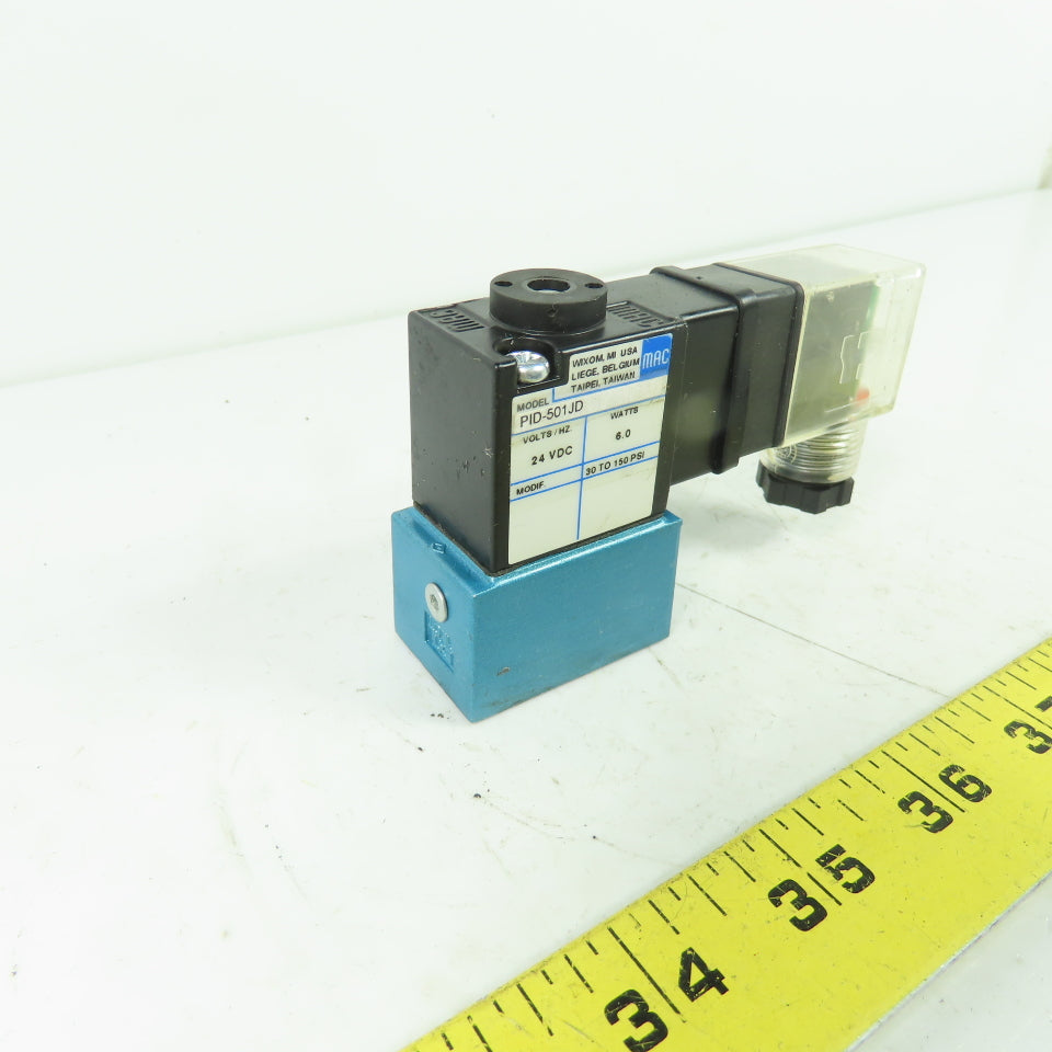 MAC PID-501JD Pneumatic Solenoid Valve 24VDC 6W 30-150 PSI