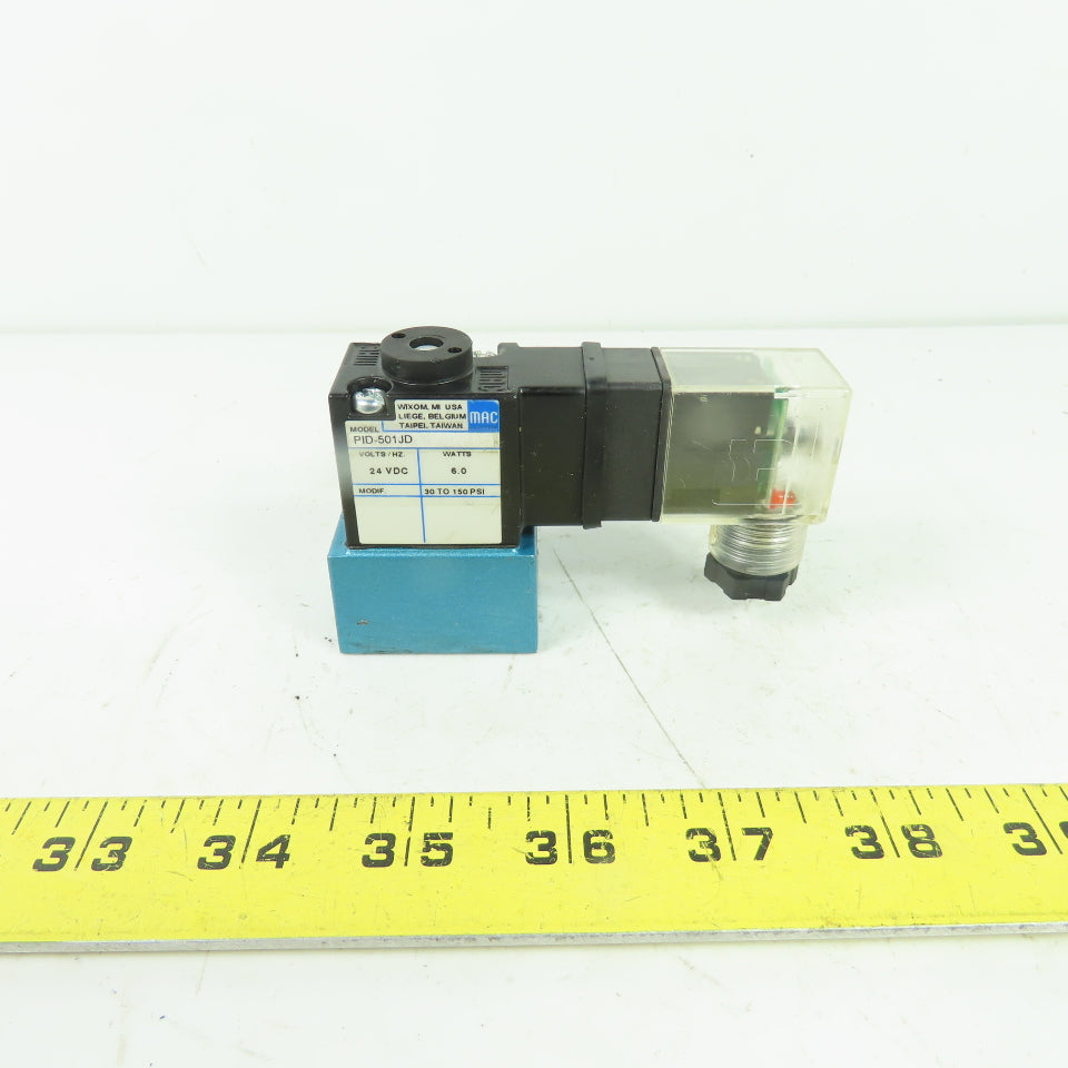 MAC PID-501JD Pneumatic Solenoid Valve 24VDC 6W 30-150 PSI