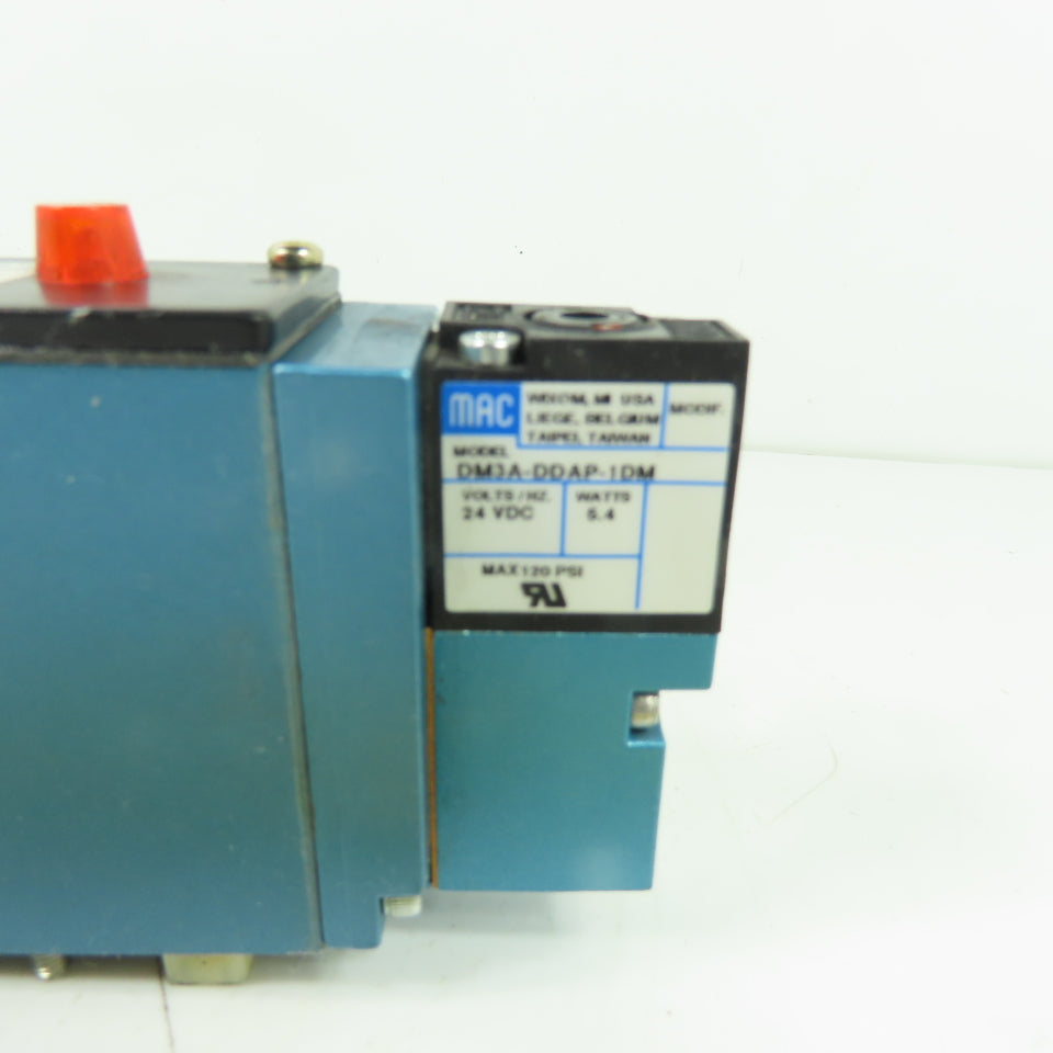 MAC 93A-BAB-000-DM-DDAP-1DM 5/2 Way Solenoid Valve 24VDC 5.4W 120 PSI