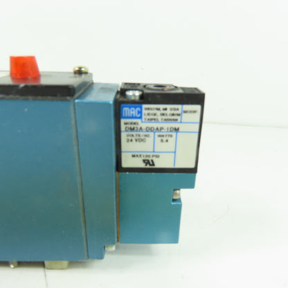 MAC 93A-BAB-000-DM-DDAP-1DM 5/2 Way Solenoid Valve 24VDC 5.4W 120 PSI
