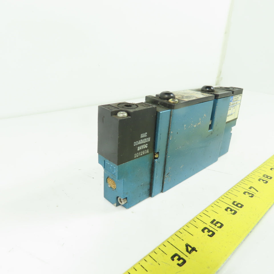 MAC 92B-EAB-000-DM-DDAP-1DN 5/3 Way Solenoid Valve 24VDC 35-120 PSI