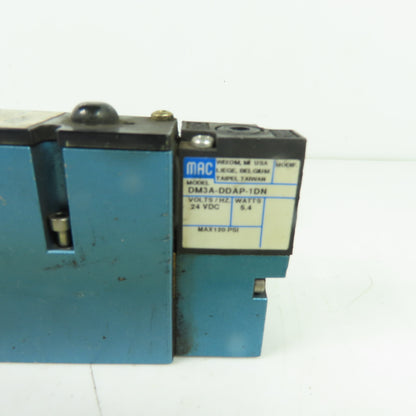 MAC 92B-EAB-000-DM-DDAP-1DN 5/3 Way Solenoid Valve 24VDC 35-120 PSI