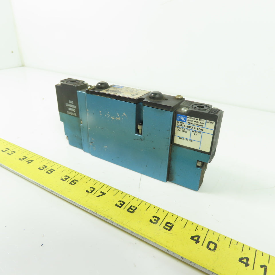 MAC 92B-EAB-000-DM-DDAP-1DN 5/3 Way Solenoid Valve 24VDC 35-120 PSI