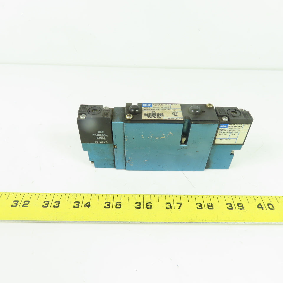 MAC 92B-EAB-000-DM-DDAP-1DN 5/3 Way Solenoid Valve 24VDC 35-120 PSI