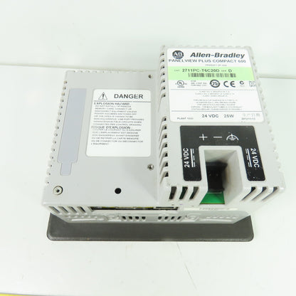 Allen-Bradley 2711PC-T6C20D Ser D PanelView Plus Compact 600 Touch Screen 24VDC