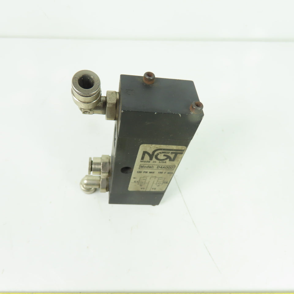 NGT D4A000 Pneumatic Dual Piolet Operated Check Valve 120PSI 1/4" NPTF