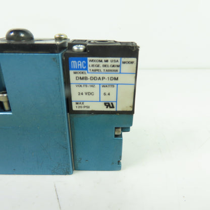 MAC 92B-AAB-000-DM-DDAP-1DM Pneumatic Solenoid Valve 24VDC 5.4W 120PSI