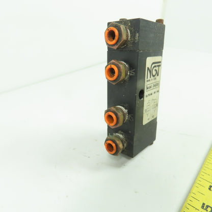 NGT D4AS00 Pneumatic Dual Check Valve 120 PSI MAX 1/4" NPTF