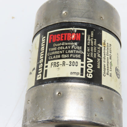 Bussmann FRS-R-300 300A Dual Element Time Delay Class RK5 Fuse 600V