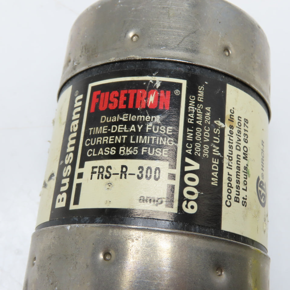 Bussmann FRS-R-300 300A Dual Element Time Delay Class RK5 Fuse 600V
