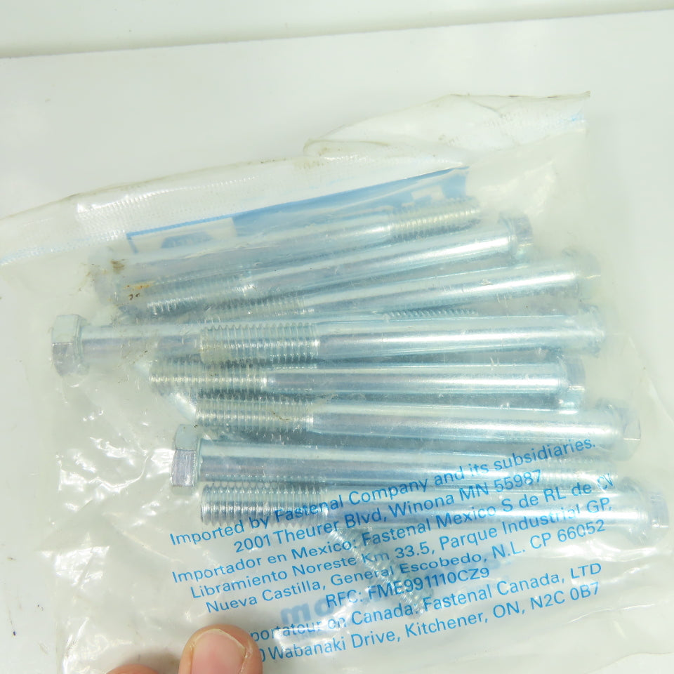 Fastenal 120537264 Zinc Plated Hex Cap Screw 3/8-16 x 4 Grade 5 10-Pack
