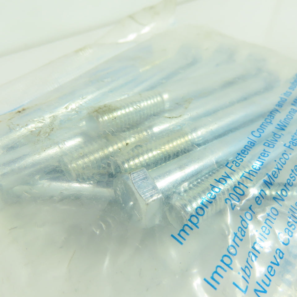 Fastenal 120537264 Zinc Plated Hex Cap Screw 3/8-16 x 4 Grade 5 10-Pack
