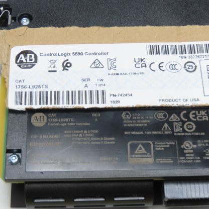 Allen-Bradley 1756-L925TS ControlLogix 5590 Controller Ser A 1.014
