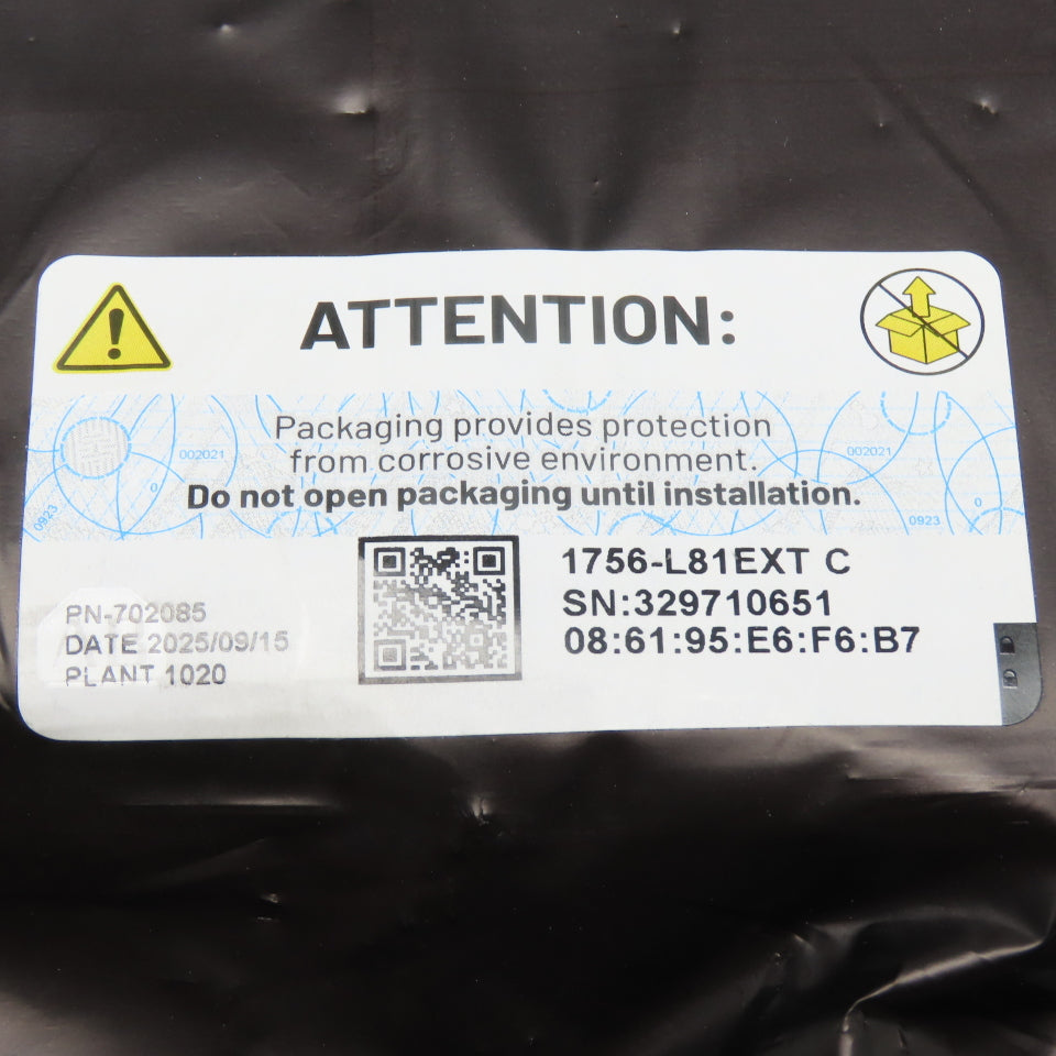 Allen-Bradley 1756-L81EXT C ControlLogix 5580 Controller Ser C FW 1.072