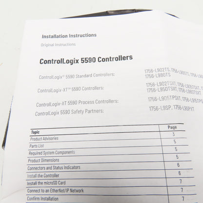 Allen-Bradley 1756-L81EXT ControlLogix 5580 Controller Ser C FW 1.072