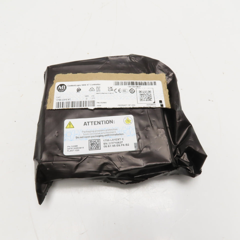 Allen-Bradley 1756-L81EXT ControlLogix 5580 Controller Ser C FW 1.072