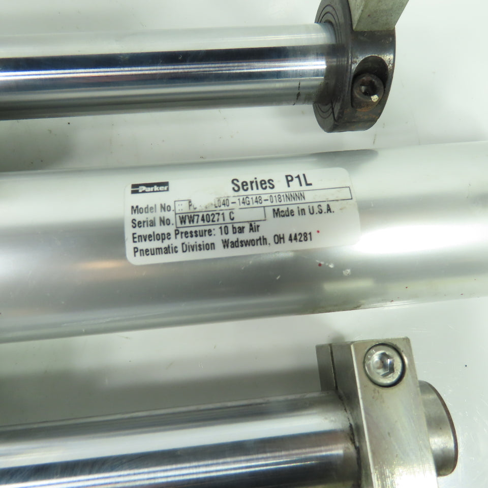 Parker P5L-RL040J2AANNN-0175-A Pneumatic Guided Cylinder 10 Bar 175mm Stroke