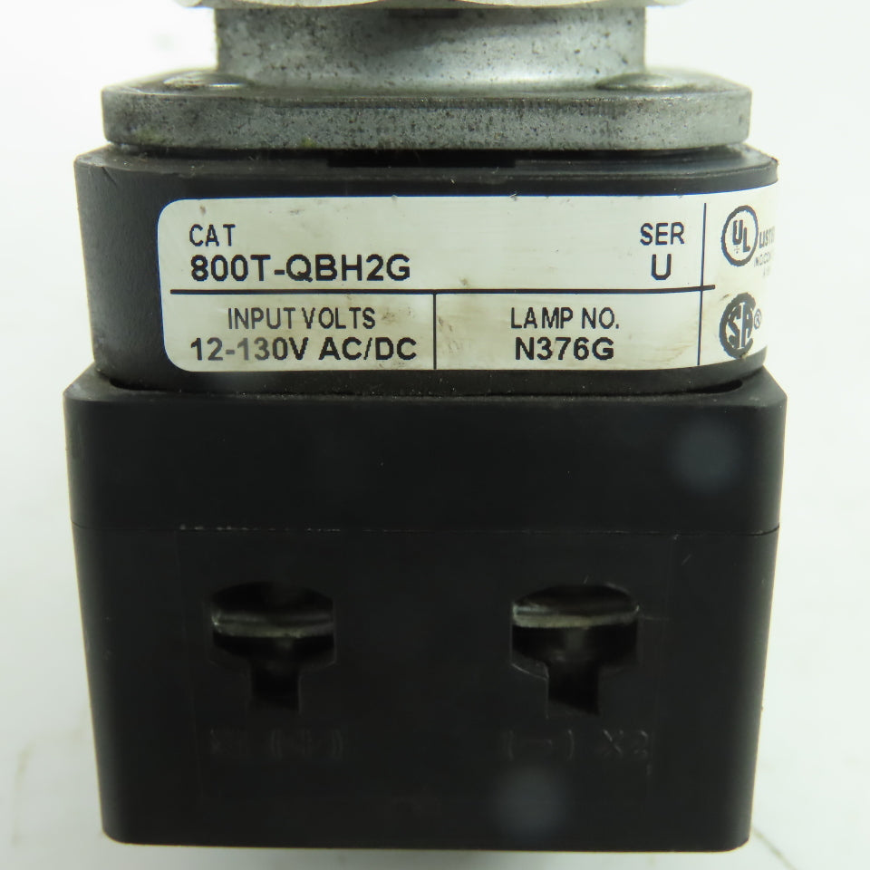 Allen-Bradley 800T-QBH2G Green Momentary Contact PushButton 12-130V W/800TC-N374