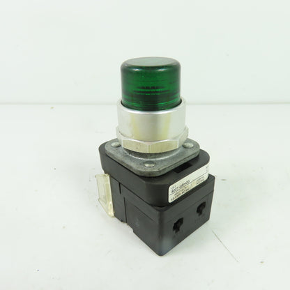 Allen-Bradley 800T-QBH2G Green Momentary Contact PushButton 12-130V W/800TC-N374