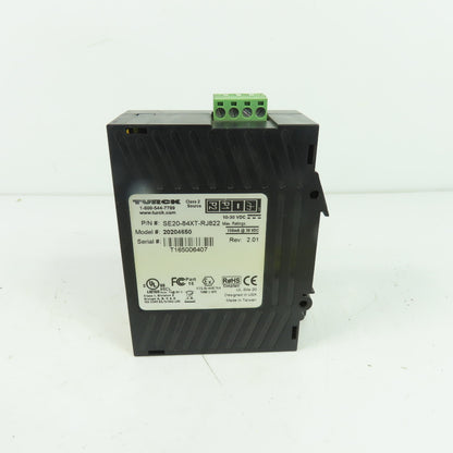 Turck SE20-84XT-RJ822 8-Port Unmanaged Ethernet Switch 10-30VDC 10/100 Mbps