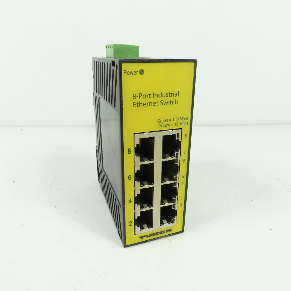 Turck SE20-84XT-RJ822 8-Port Unmanaged Ethernet Switch 10-30VDC 10/100 Mbps