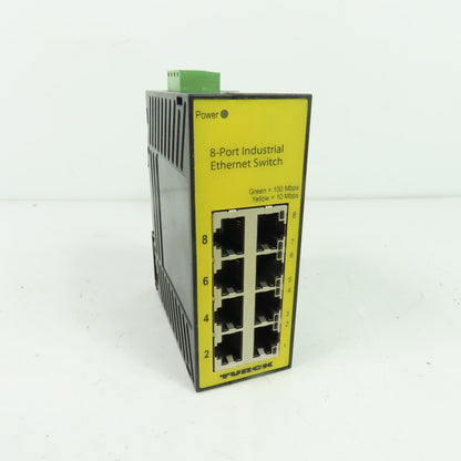 Turck SE20-84XT-RJ822 8-Port Unmanaged Ethernet Switch 10-30VDC 10/100 Mbps