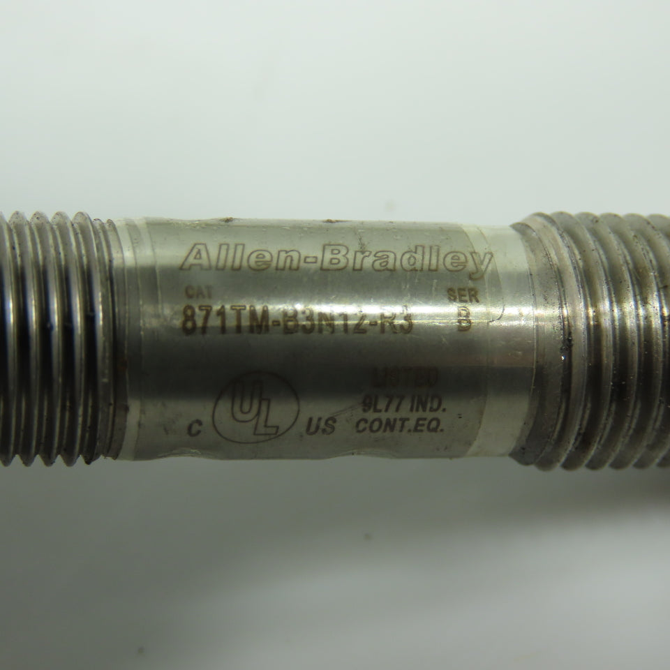 Allen-Bradley 871TM-B3N12-R3 Inductive Proximity Sensor 20-250V AC/DC Ser B
