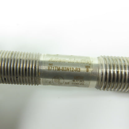 Allen-Bradley 871TM-B3N12-R3 Inductive Proximity Sensor 20-250V AC/DC Ser B