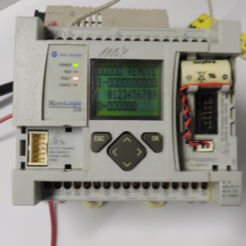 Allen-Bradley 1763-L16BWA Ser B Rev C MicroLogix 1100 PLC Controller FRN 9.0